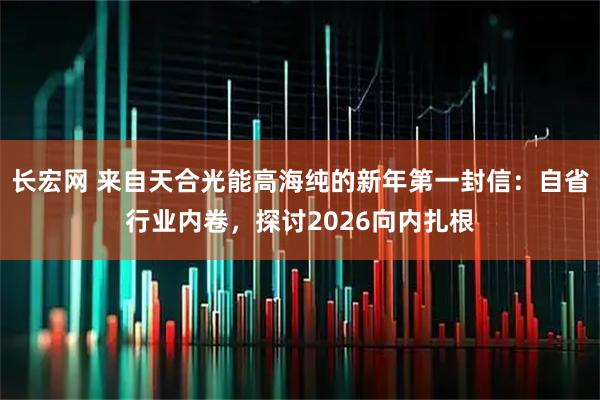 长宏网 来自天合光能高海纯的新年第一封信：自省行业内卷，探讨2026向内扎根